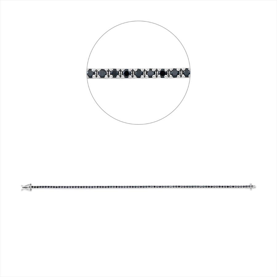 Tennisarmband 4er-Krappe 18kt Rotgold mit 1,55ct Diamanten