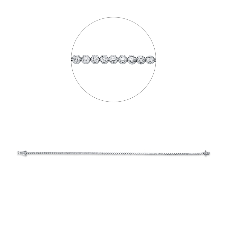 Tennisarmband  18kt Weißgold mit 1,02ct Diamanten
