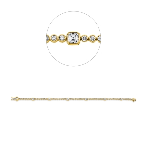 Armband 18 kt GG+WG
