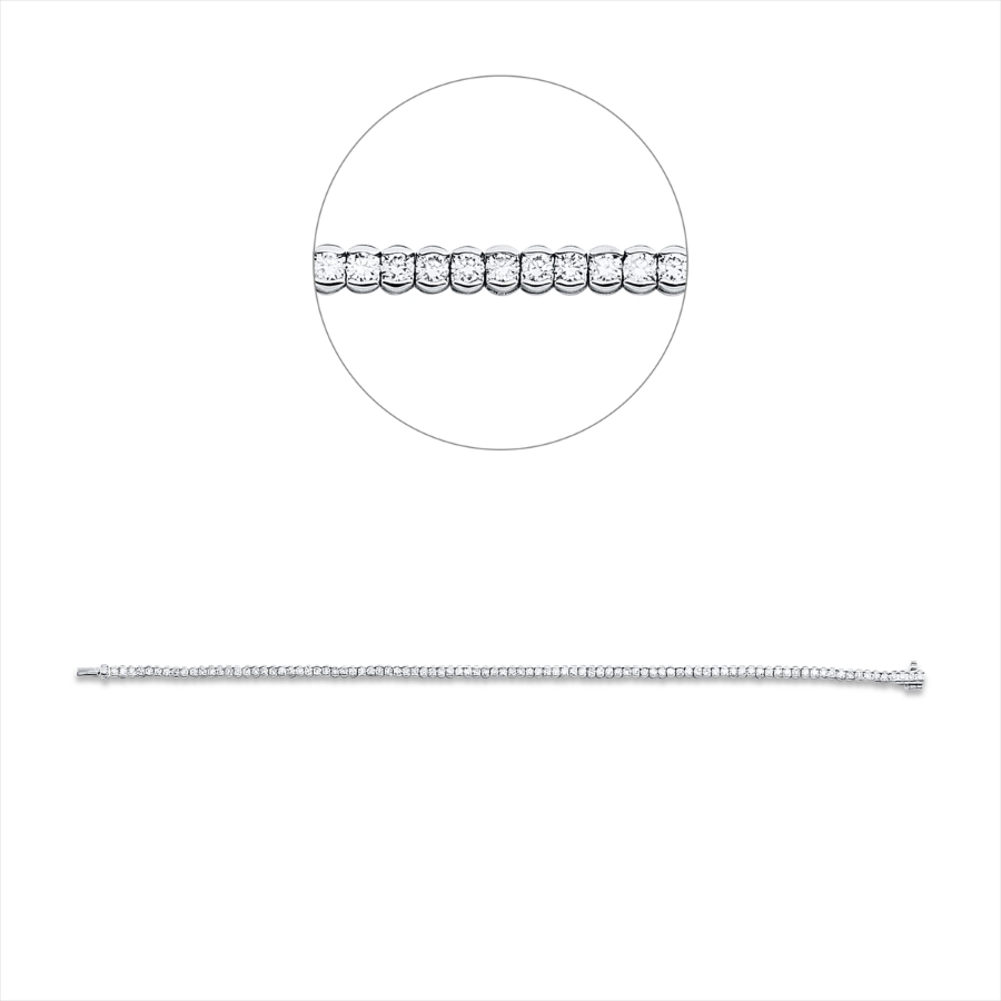 Tennisarmband  18kt Weißgold mit 1,95ct Diamanten