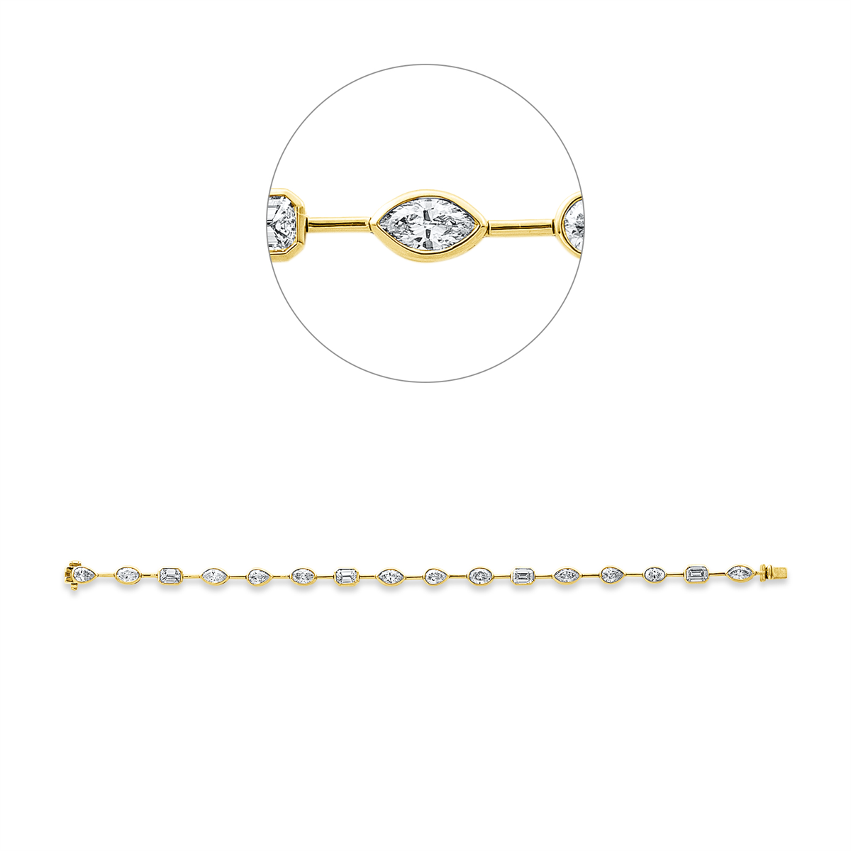 Armband Zarge 18 kt GG
