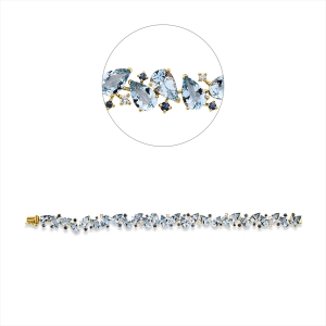 Armband 3er-Krappe 18 kt GG