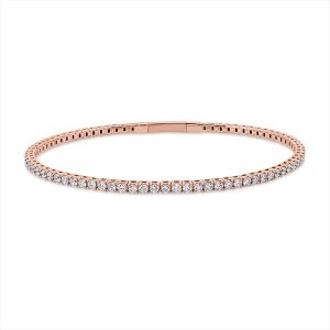 Armband 4er-Krappe 18 kt GG, flexibel