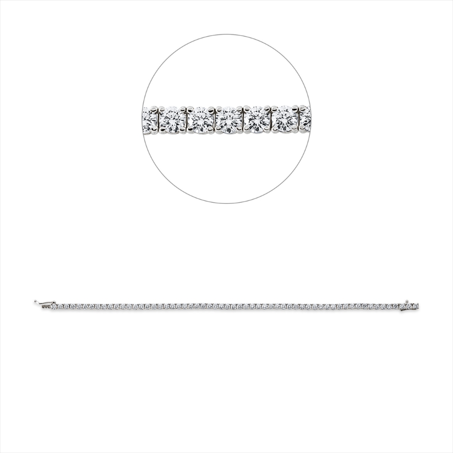 Tennisarmband 4er-Krappe 18kt Gelbgold Premium Edition mit 3,14ct Diamanten