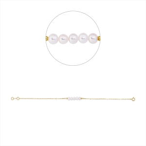Armband  18kt Gelbgold mit ZÖ 18 cm mit 0,00ct Diamanten