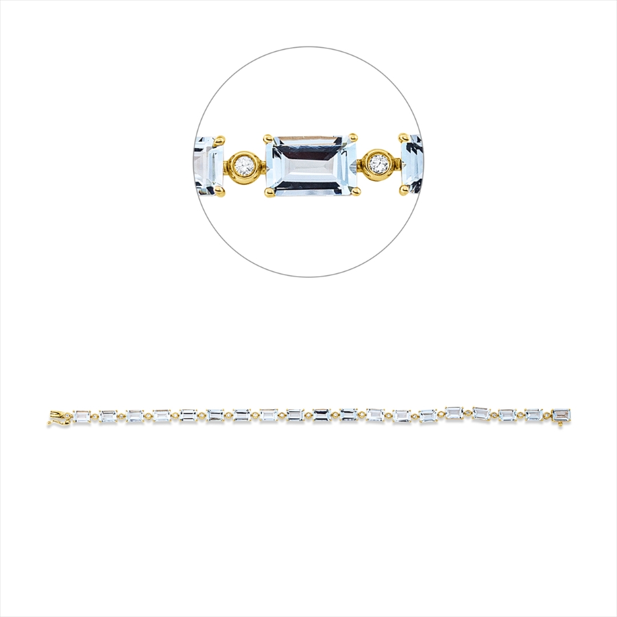 Armband 4er-Krappe 18 kt GG