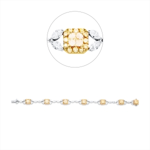 Armband 18 kt GG+WG