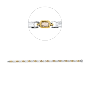 Armband 18 kt WG+GG