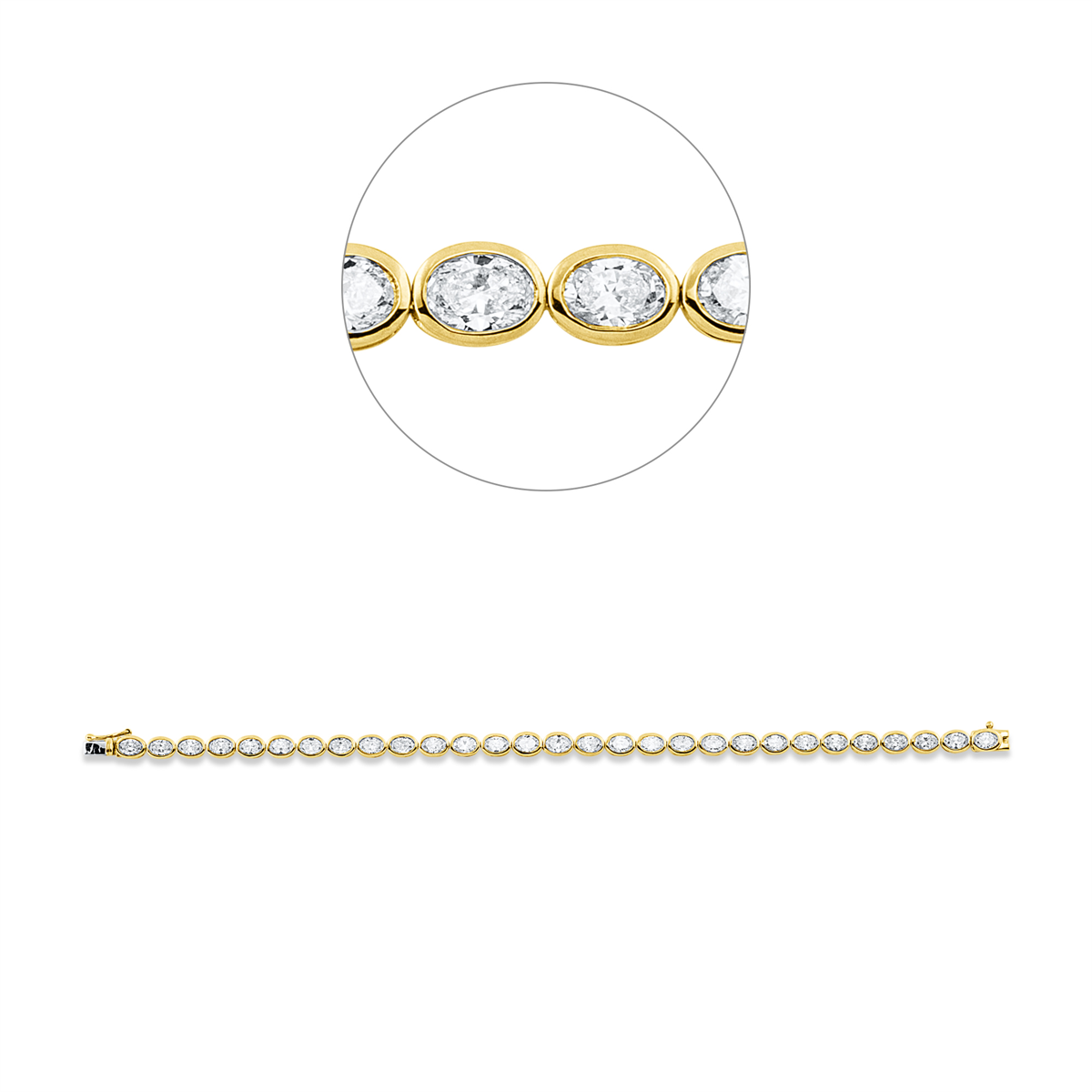 Armband Zarge 18 kt GG+WG