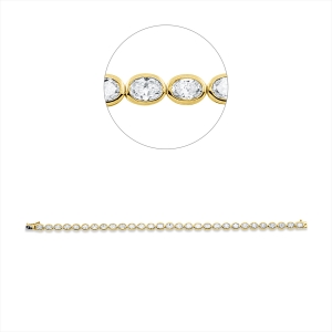 Armband Zarge 18 kt GG+WG