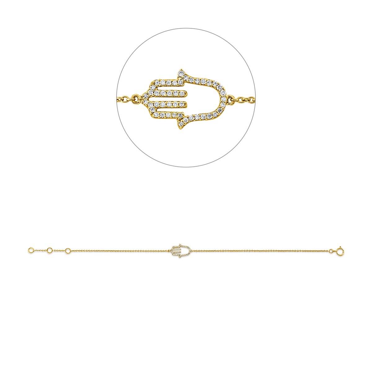 Armband 18 kt GG Hand