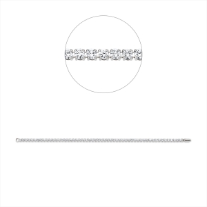 Tennisarmband  18kt Gelbgold mit 3,71ct Diamanten