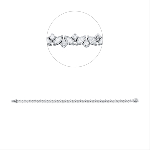 Armband 950 Pt WG+P950