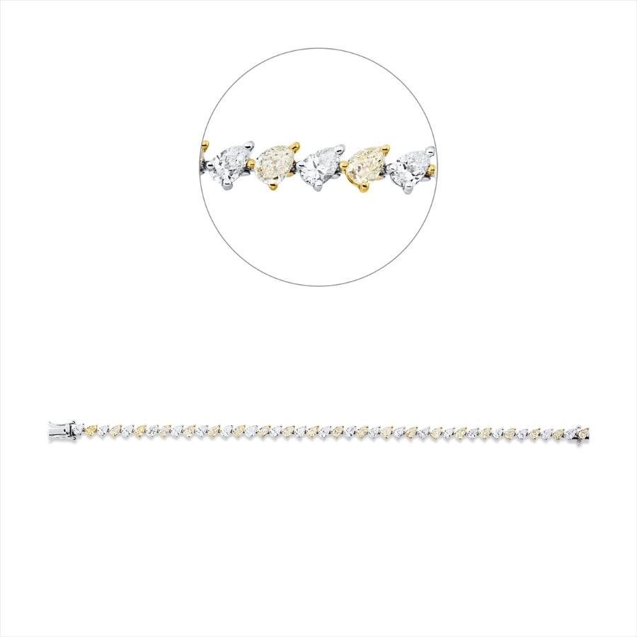 Armband 18 kt WG+GG