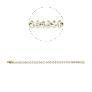 Armband Zarge 18 kt GG+WG