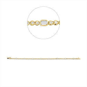 Armband 18 kt GG+WG
