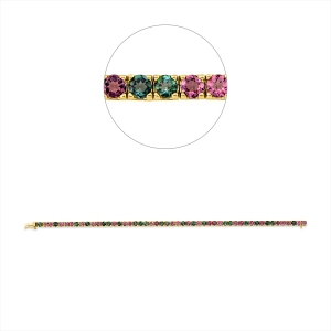 Armband 4er-Krappe 18 kt GG