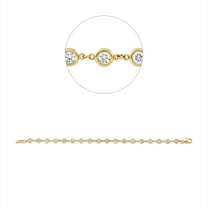 Armband Zarge 14 kt GG