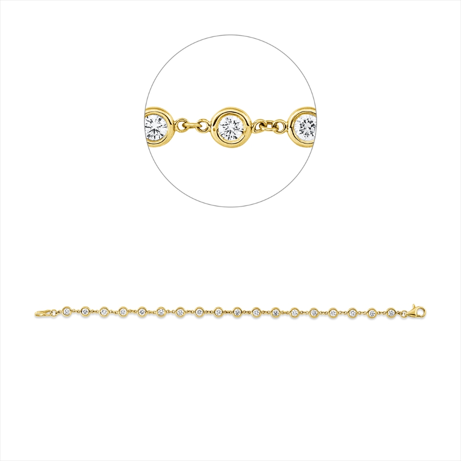 Armband Zarge 14 kt GG