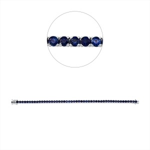 Armband 4er-Krappe 14 kt WG