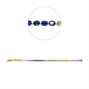 Armband 4er-Krappe 18 kt GG