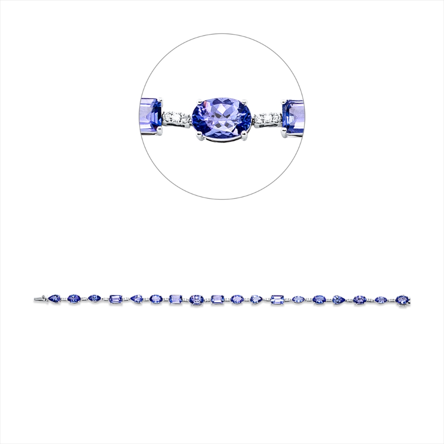 Armband 4er-Krappe 18 kt WG