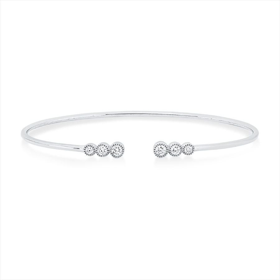 Armreif 18 kt WG, flexibel