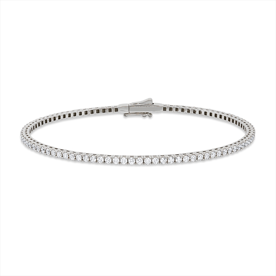 Tennisarmband  18kt Gelbgold Größe 16 mit 1,51ct Diamanten