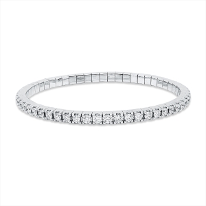 Armreif 14 kt WG, Flex-Band, variabel