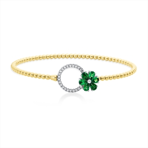 Armreif 18 kt GG+WG