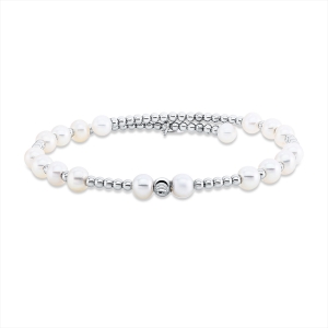 Armreif  18kt Weißgold mit 0,00ct Diamanten