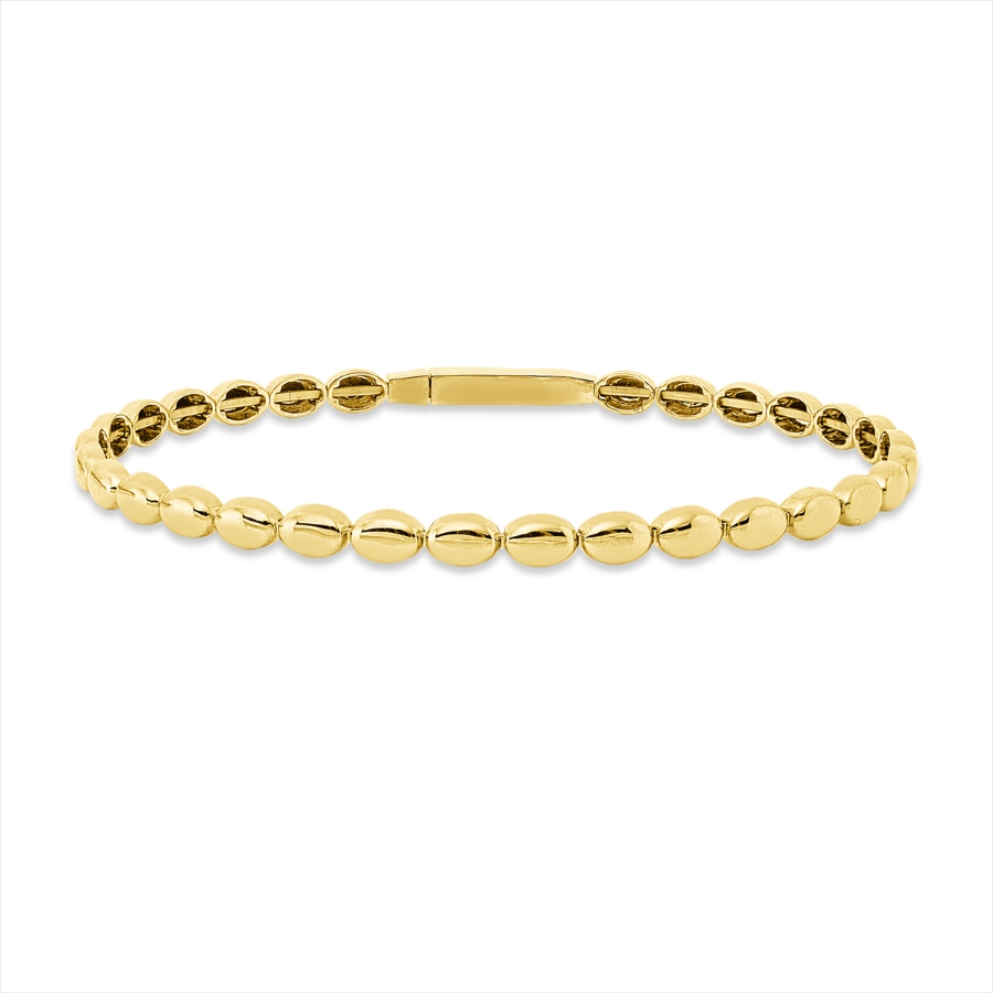 Armreif  14kt Gelbgold poliert mit 0,00ct Diamanten