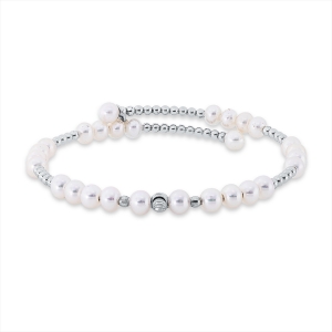Armreif  18kt Weißgold mit 0,00ct Diamanten