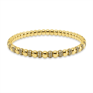 Armreif 18 kt GG, Flex-Band, variabel
