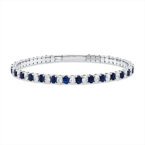 Armreif 18 kt WG, Flex-Band, variabel