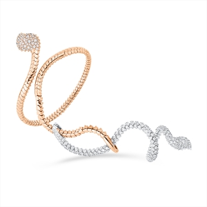 Armreif 18 kt RG+WG