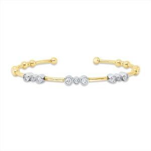 Armreif Zarge 14 kt GG+WG