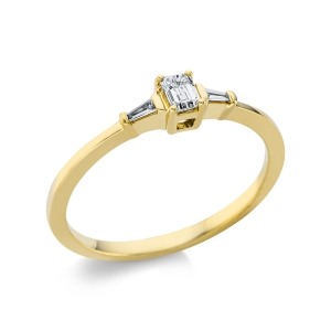 Ring 4er-Krappe 18 kt GG