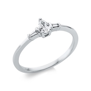 Ring 3er-Krappe 18 kt GG Tropfen