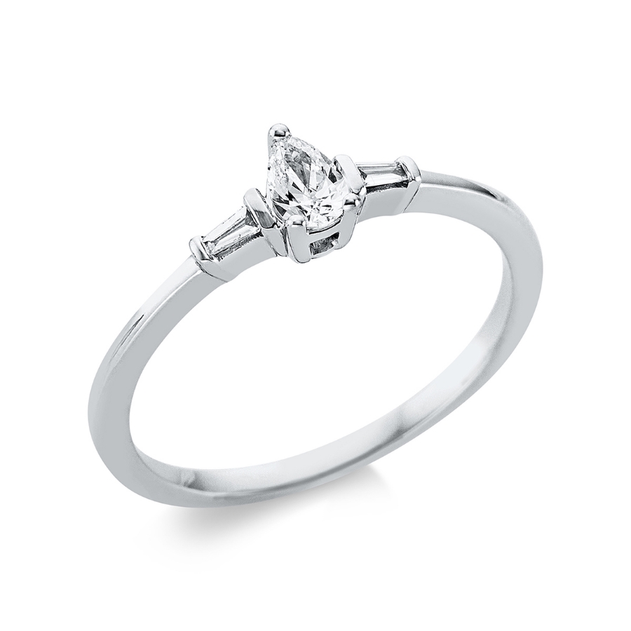 Ring 3er-Krappe 18 kt GG Tropfen