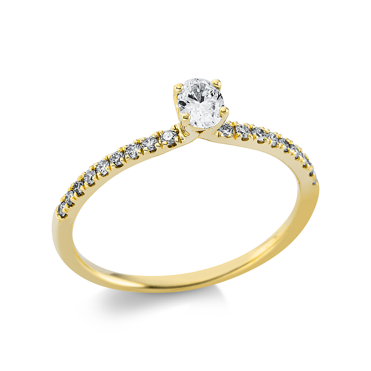 Ring 4er-Krappe 18 kt GG
