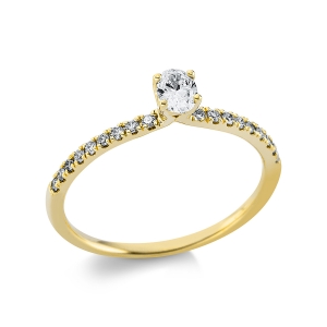 Ring 4er-Krappe 18 kt GG