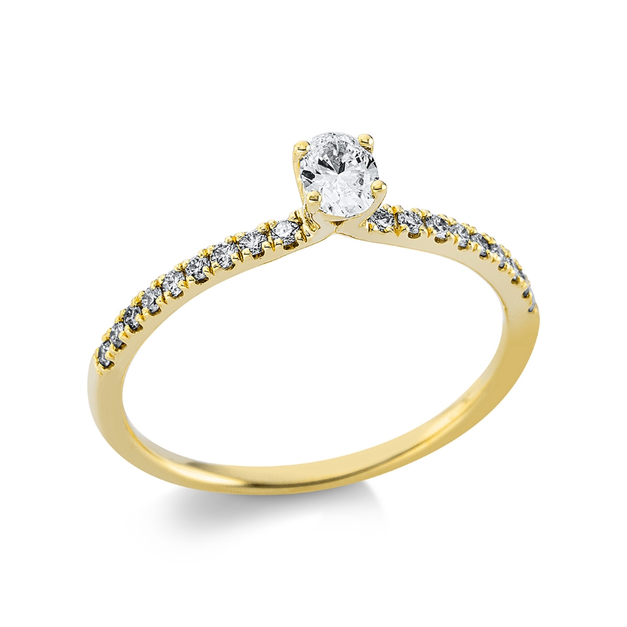 Ring 4er-Krappe 18 kt GG