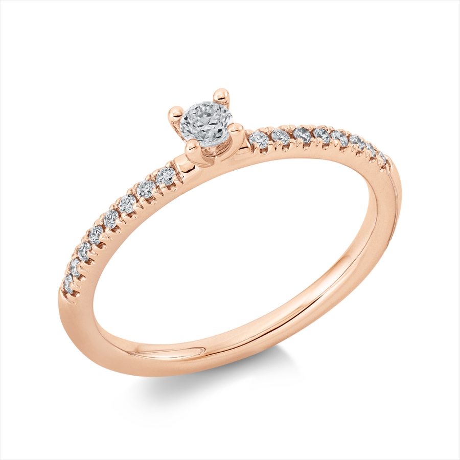 Ring 4er-Krappe 18 kt RG