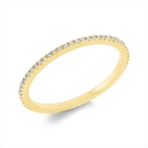 Infinity Memoire Ring  18kt Gelbgold mit 0,14ct Diamanten