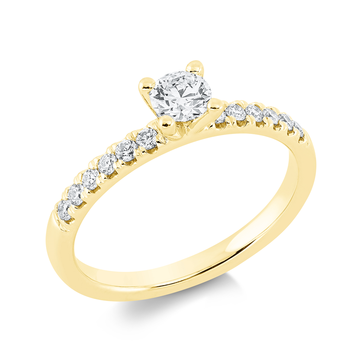 Ring 4er-Krappe 18 kt GG