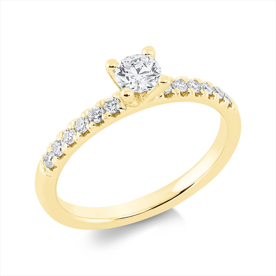 Ring 4er-Krappe 18 kt GG
