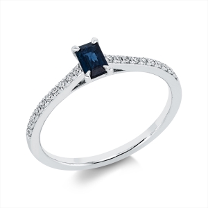 Ring 4er-Krappe 18 kt WG