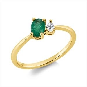 Ring 4er-Krappe 18 kt GG