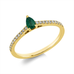 Ring 3er-Krappe 18 kt GG